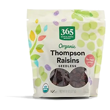 Organic Thompson Raisins, 8 OZ