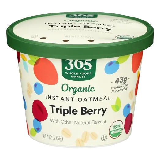 Organic Triple Berry Instant Oatmeal, 2 OZ