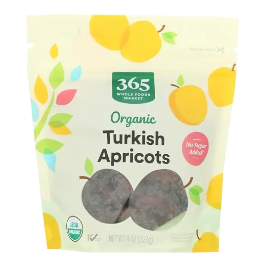 Organic Turkish Apricots, 8 OZ
