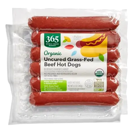 Organic Uncured Beef Hot Dogs, 12 OZ
