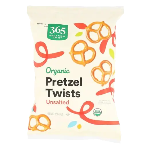 Organic Unsalted Mini Pretzel Twists, 8 OZ