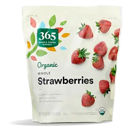 Organic Whole Strawberries, 32 OZ