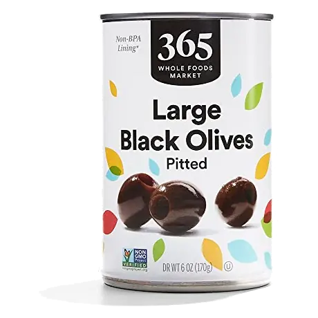 Ripe Large Pitted Olives, 6 OZ