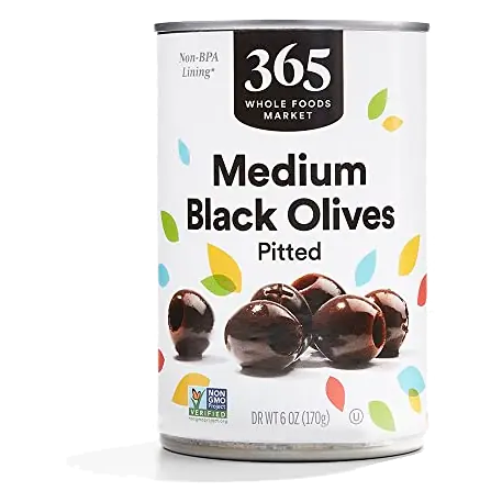 Ripe Medium Pitted Olives, 6 OZ