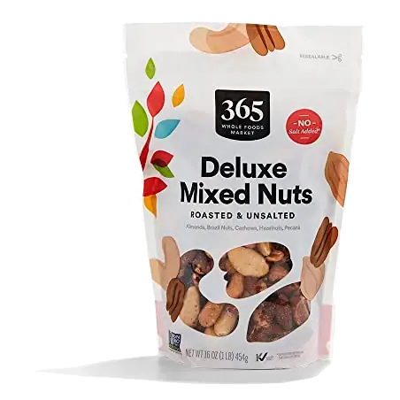 Roasted & Unsalted Deluxe Mixed Nuts, 16 OZ