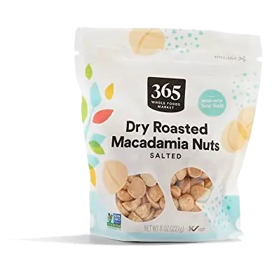 Salted Dry Roasted Macadamia Nuts, 8 OZ