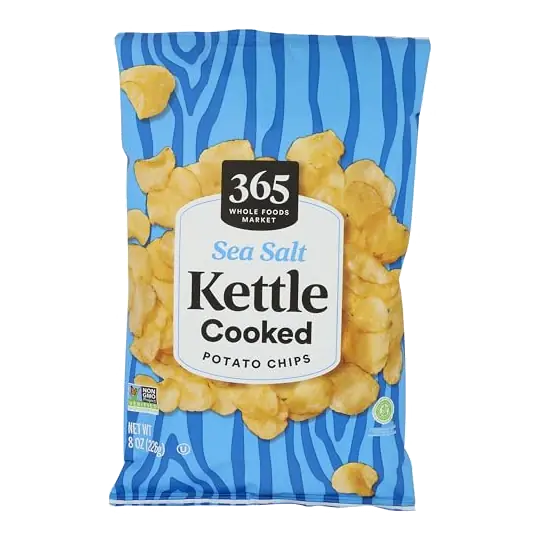 Sea Salt Kettle Potato Chips, 8 OZ