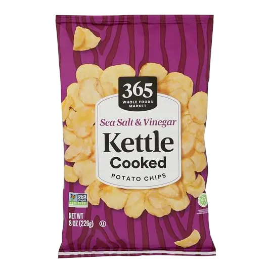 Sea Salt & Vinegar Kettle Potato Chips, 8 OZ