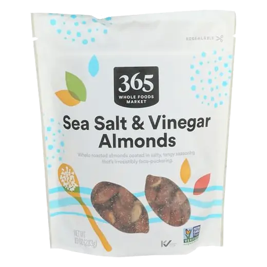 Sea Salt & Vinegar Seasoned Almonds, 10 OZ
