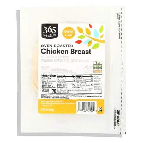 Sliced Oven Roasted Chicken, 6 OZ