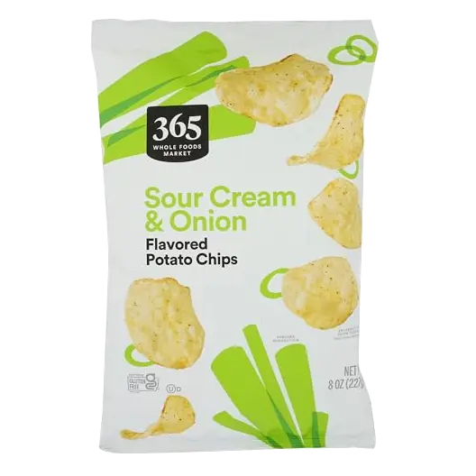 Sour Cream Onion Potato Chips, 8 OZ