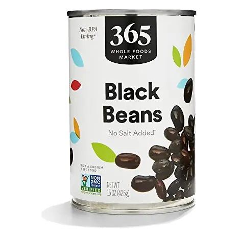 Unsalted Black Beans, 15 OZ