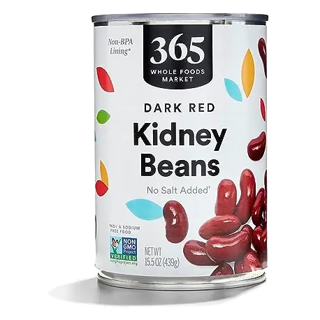 Unsalted Dark Red Kidney Beans, 15.5 OZ