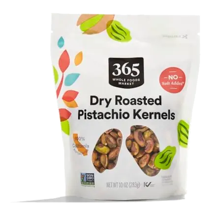 Unsalted Dry Roasted Pistachio Kernels, 10 OZ