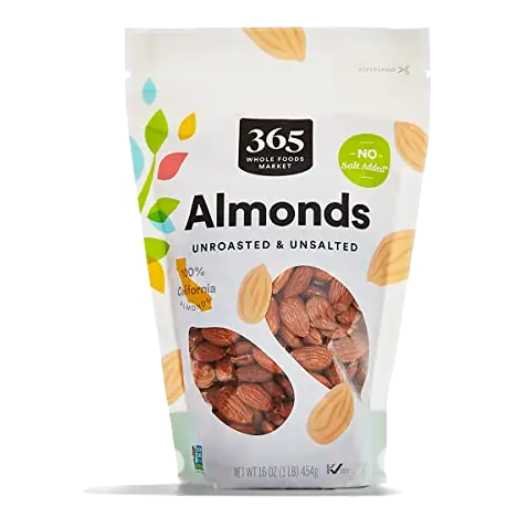 Whole Raw Almonds, 16 OZ