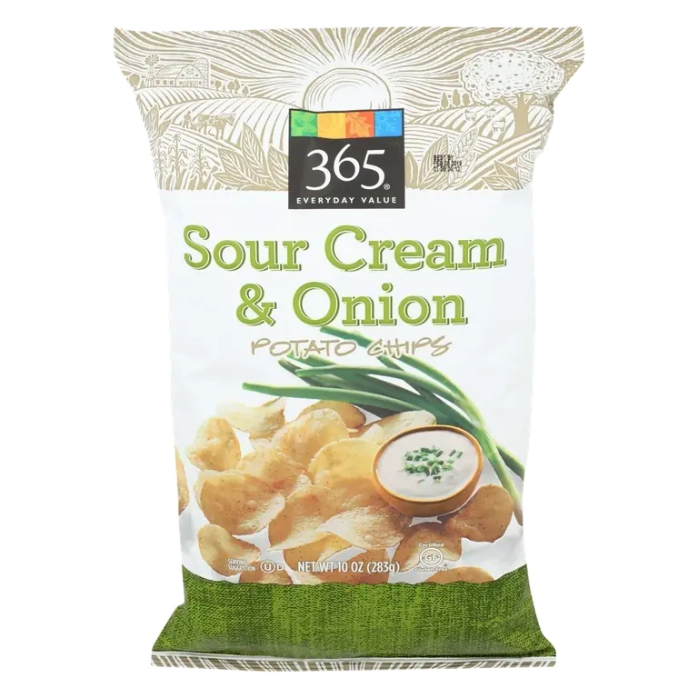 Sour Cream & Onion Flavored Potato Chips