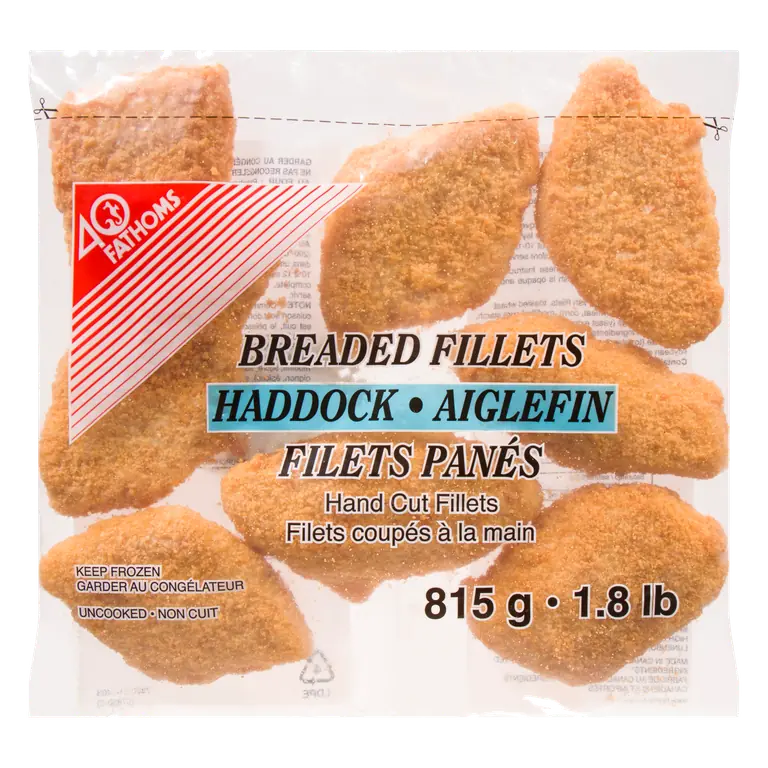 Frozen Haddock Fillets Breaded 815 g