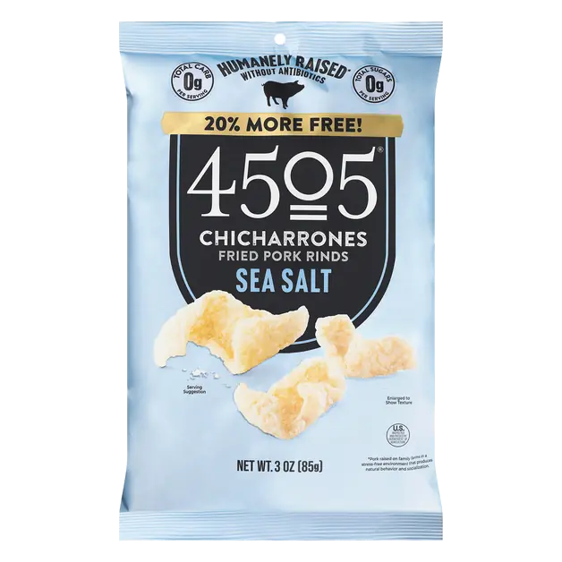 4505 Sea Salt Chicharrones Fried Pork Rinds