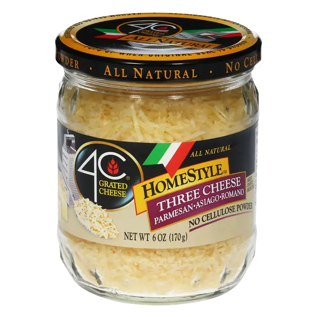 All Natural Grated Homestyle 3 Cheese (Parmesan Asiago & Romano)