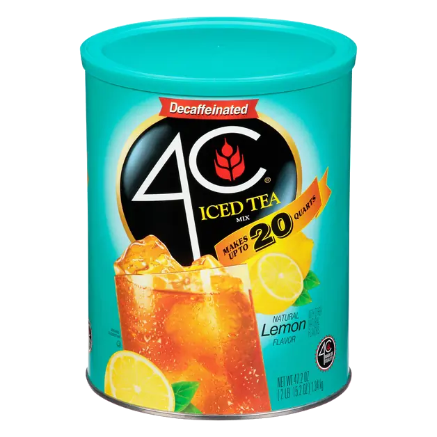 Decaffeinated Lemon Flavor Iced Tea Mix