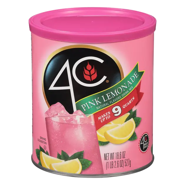 Drink Mix Pink Lemonade Makes 9 Quarts