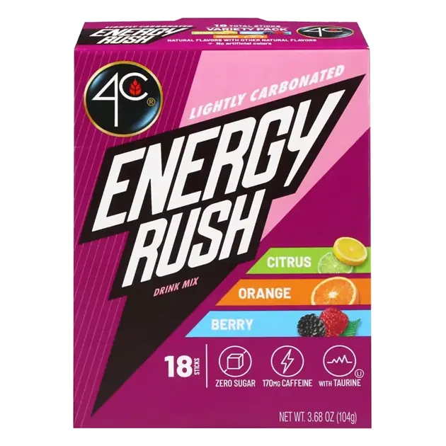 Energy Rush Citrus/Orange/Berry Drink Mix