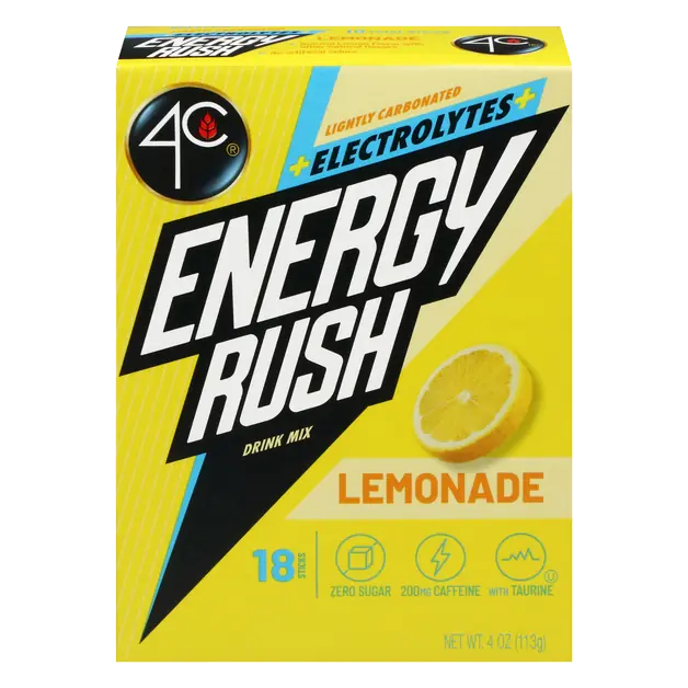 Energy Rush Hydration + Electrolytes Lemonade Drink Mix - 18 ct