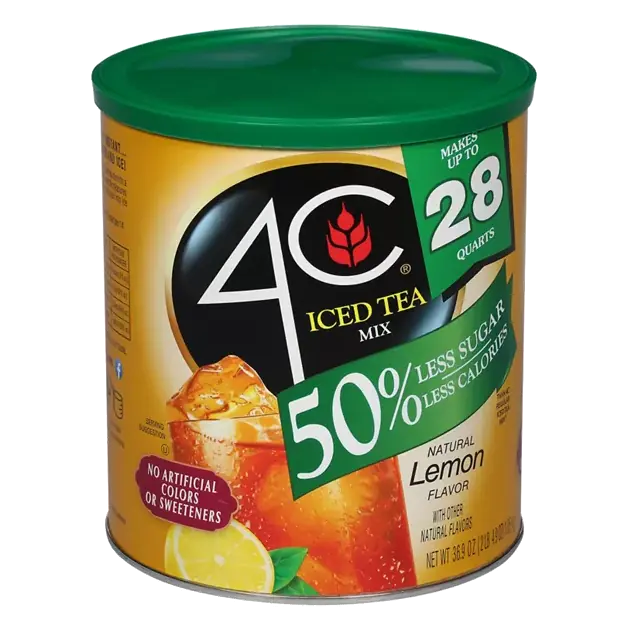 Ice Tea Mix, 50% Less Sugar, Natural Lemon Flavor
