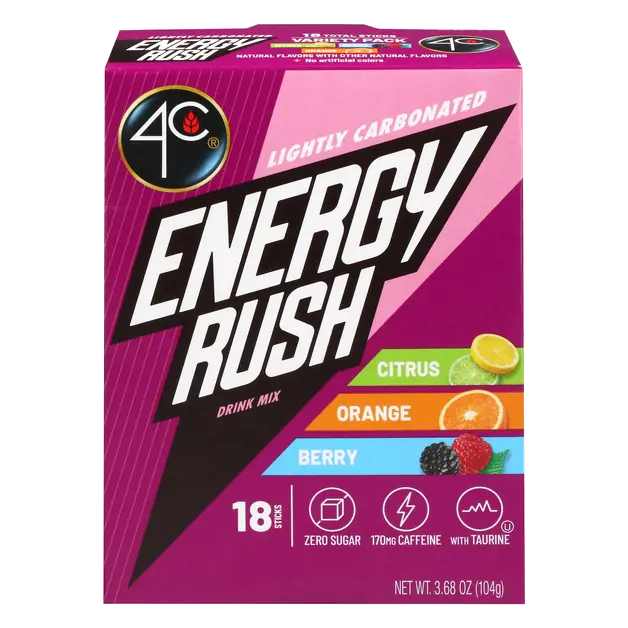 Sugar Free Energy Rush Drink Mix Variety Pack - 18 ct