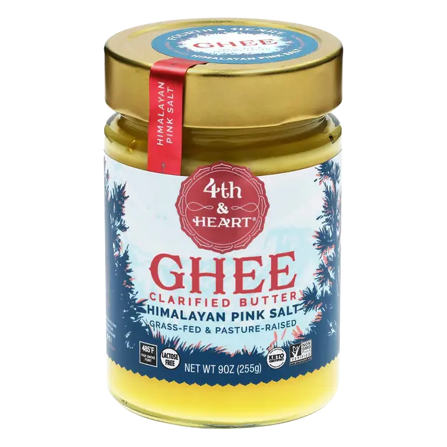 Gluten Free Grass-fed Pink Salt Ghee (Clarified Butter)