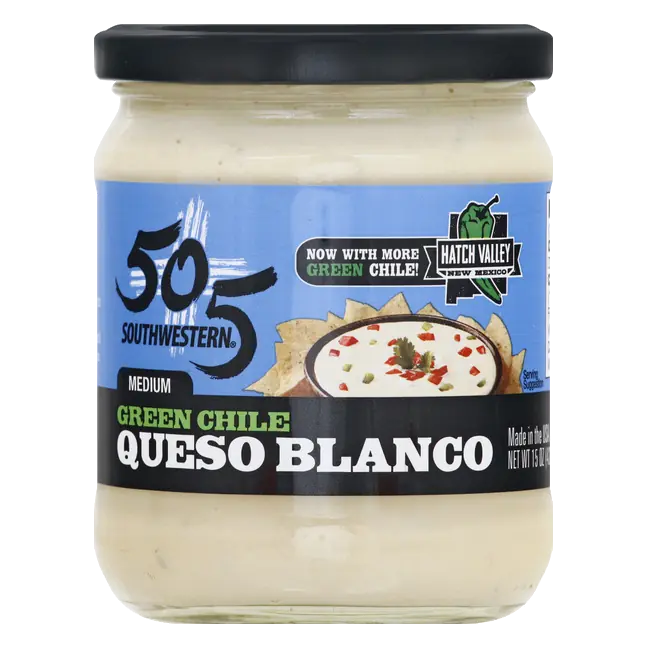 505 Southwestern Medium Green Chile Queso Blanco