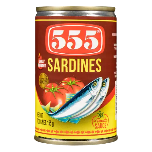 Century 555 Canned Sardines In Tomato Sauce With Chili 155 g
