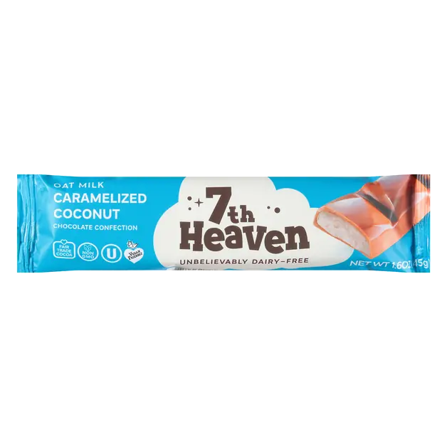 Dairy Free Caramelized Coconut Oatmilk Chocolate Candy Bar