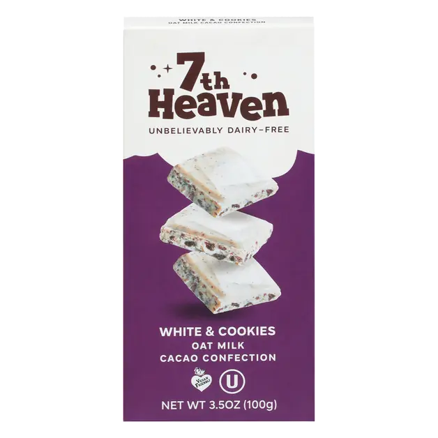 Dairy Free Vegan White & Cookies Oatmilk Cacao Candy Bar