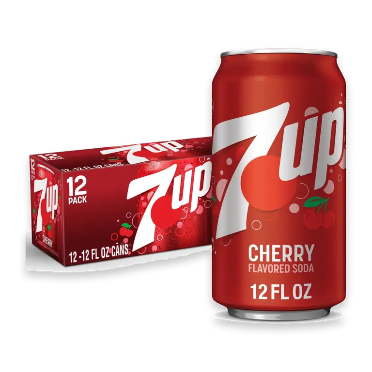 Cherry Flavored Caffeine-Free Soda Cans