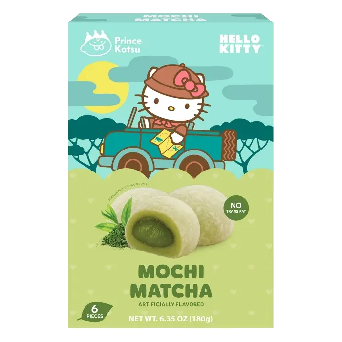 A-Sha Foods USA Hello Kitty Matcha Mochi, 6.35oz/6ct