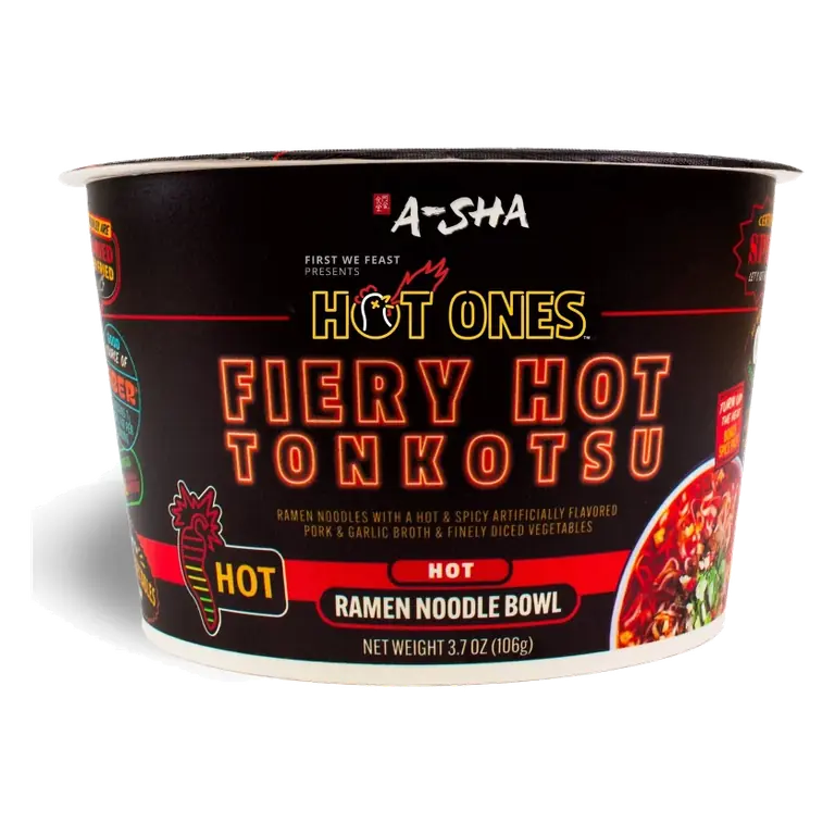 Hot Ones x A-Sha Ramen Hot Noodle Bowl, 3.7oz