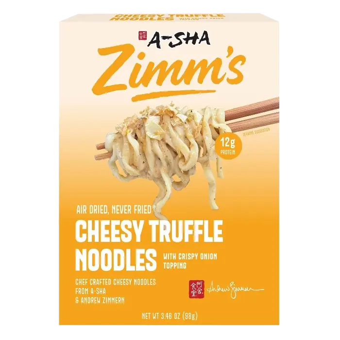 A-Sha Foods USA Zimm's Cheesy Truffle Noodles, 3.46oz
