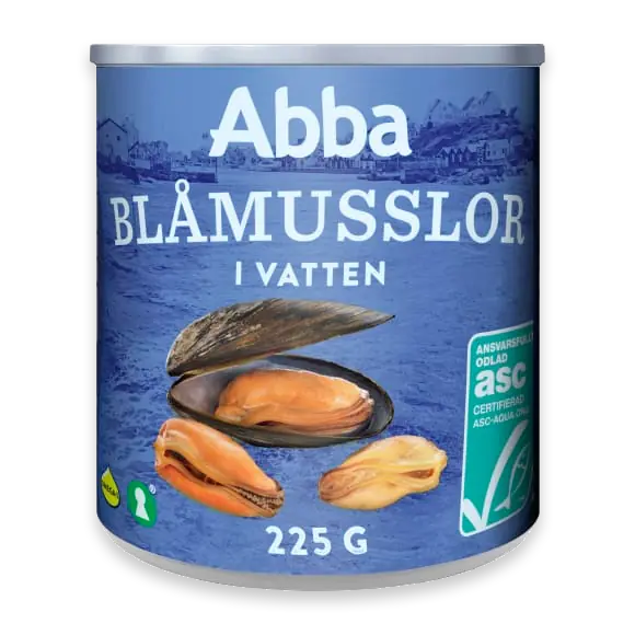 Blåmusslor i Vatten