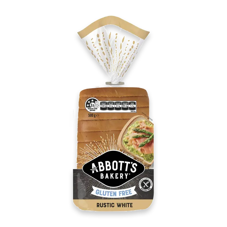 Gluten Free Rustic White Bread Slice Loaf