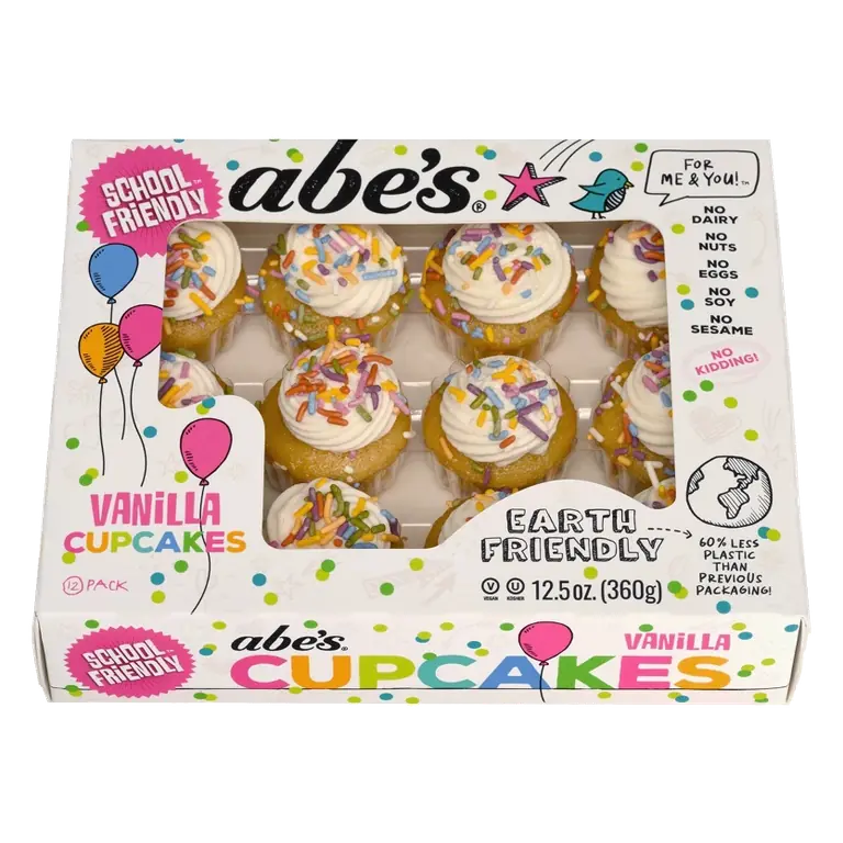 abe's Vanilla Mini Cupcakes, 12.5oz/12ct