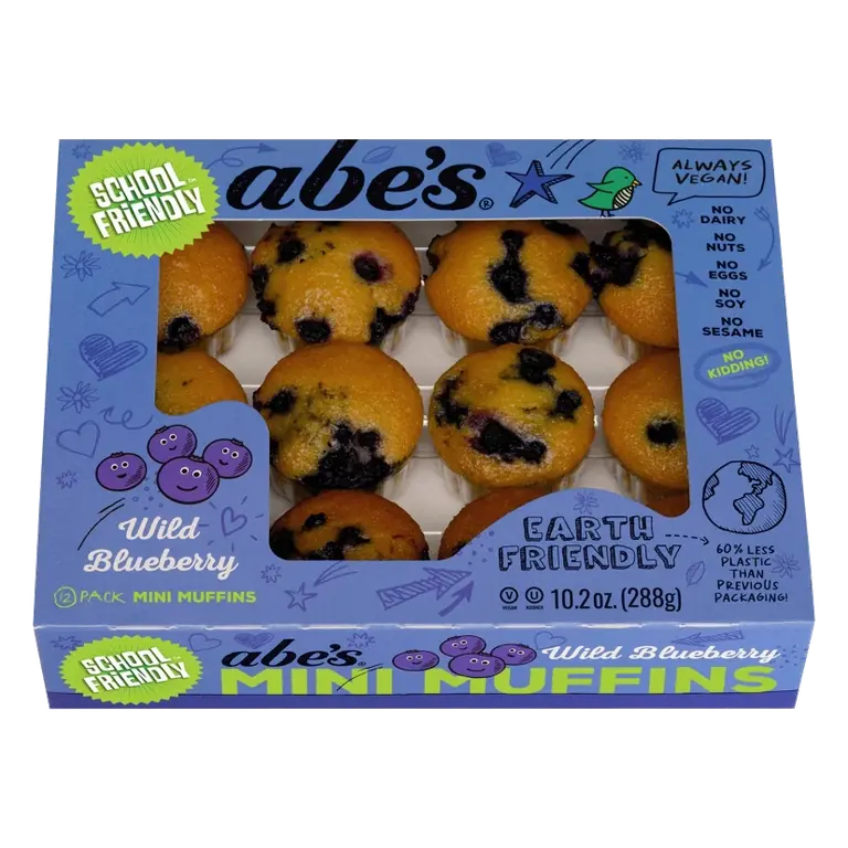 abe's Wild Blueberry Vegan Muffins, 10.2o/12ct