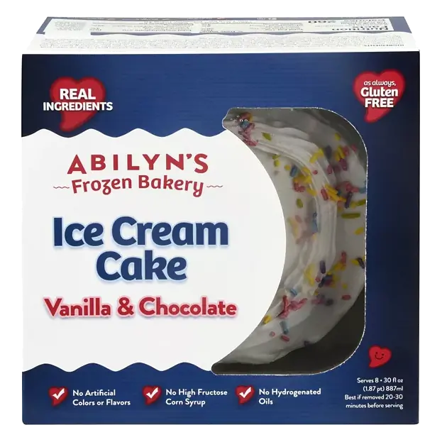 Vanilla & Chocolate Ice Cream Cake