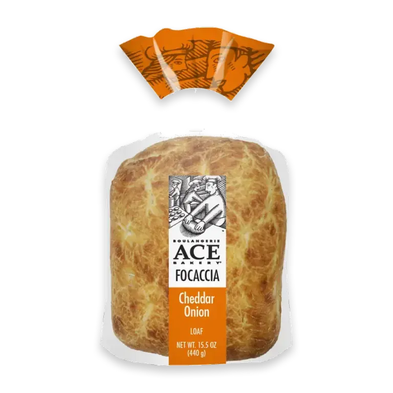 Bakery Cheddar Onion Focaccia Bread Loaf, 15.5 oz, 1 Count