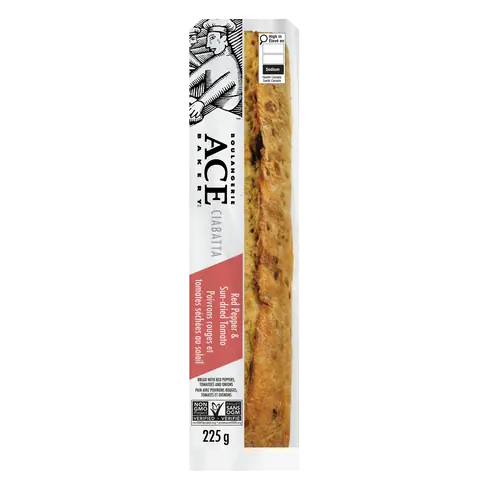 Ciabatta Bread Red Pepper And Sun-Dried Tomato 225 g