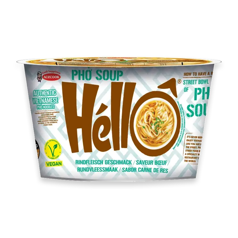 Hello Nudelsoppa Pho nötköttssmak 70g