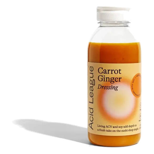 Acid League Sushi Shop Carrot Ginger Dressing, 12 fl oz: Vegan