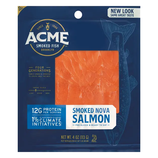 Pre-Sliced Smoked Nova Salmon