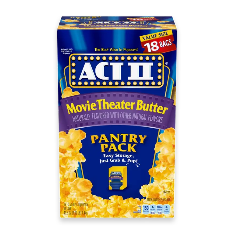 Movie Theater Butter Microwave Popcorn Pantry Pack