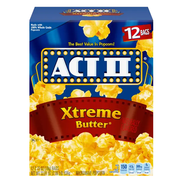 Xtreme Butter Microwave Popcorn - 12 ct
